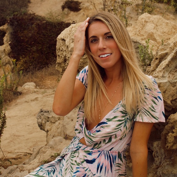 PALM PRINT MAXI DRESS - Picture 3 of 6